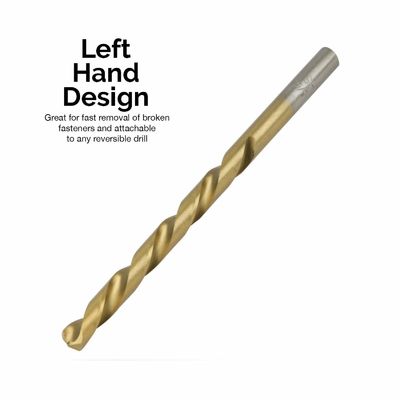 مجموعه مته‌های فولاد تندبر (HSS) دست چپ با پوشش نیترید تیتانیوم