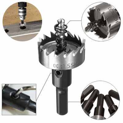 مجموعه اره سوراخ‌کن HSS 8 تکه فولاد با سرعت بالا برای سوراخ‌کاری فلز