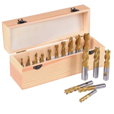 DIN844 4 فلوت HSS پایان آسیاب برای فلز آلومینیوم فولاد ضد زنگ