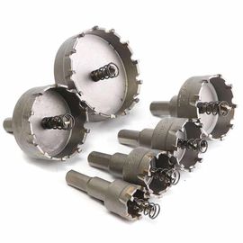 6pcs کاربید تنگستن سوراخ سوراخ اره 22-65mm Sandblasted برای فولاد ضد زنگ
