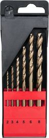 بیت مته 6PCS HSS متشکل از 2 میلی متر و 8 میلی متر برای فولاد ضد زنگ