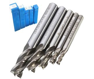 HSS CNC Straight Shank 4 فلوید پایان میلز فرز / زمین کاملا برش مته بیت