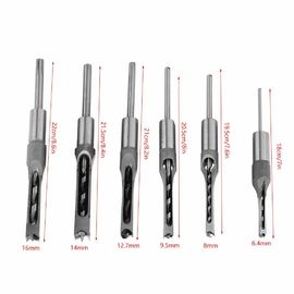 HSS Square Hole Wood Bits Woodworkers Chisel Tool Set تایید ISO